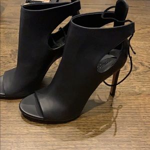 Vince open toe booties